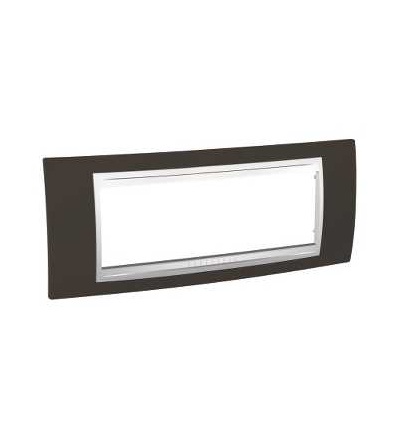 MGU6.106.871 Unica, krycí rámeček, 6mod., cacao/polar, Schneider Electric