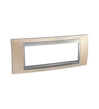 MGU66.106.096 Unica Top, krycí rámeček, 6mod., onyx copper/aluminium, Schneider Electric