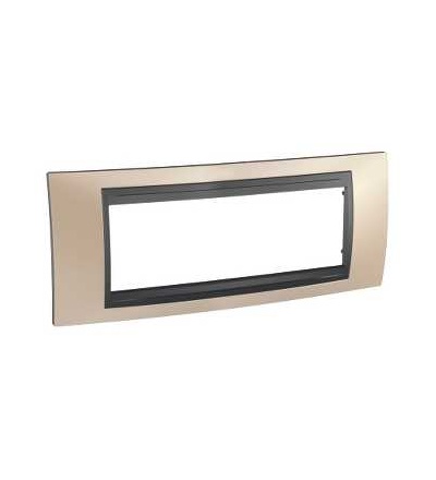 MGU66.106.296 Unica Top, krycí rámeček, 6mod., onyx copper/grafit, Schneider Electric