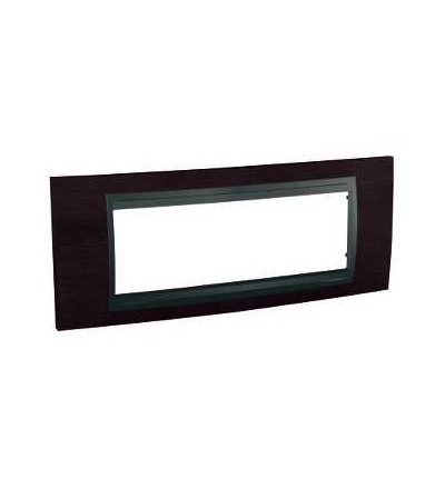 MGU66.106.2M3 Unica Top, krycí rámeček, 6mod., wenge/grafit, Schneider Electric