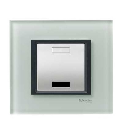 MGU68.002.7C3 Unica Class, krycí rámeček, jednonásobný, grey glass, Schneider Electric