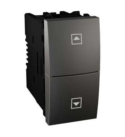 MGU3.107T.12 Unica Top/Class-spínač pro ovládání žaluzií-10A-250VAC-1mod.-grafit, Schneider Electric