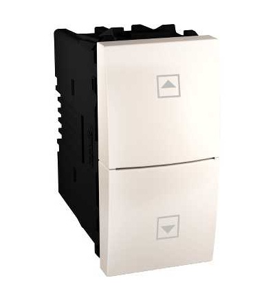 MGU3.107T.25 Unica, tlačítkový ovládač pro ovládání žaluzií, 10A 250V AC, 1m, marfil, Schneider Electric