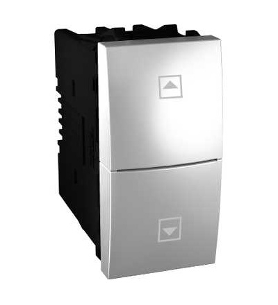 MGU3.107T.30 Unica Top/Class-spínač pro ovládání žaluzií-10A-250VAC-1mod.-aluminium, Schneider Electric