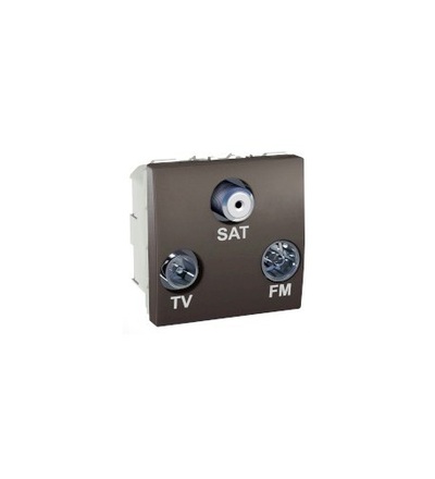 MGU3.450.12 Unica, TV/FM/SAT individual socket, graphite, Schneider Electric