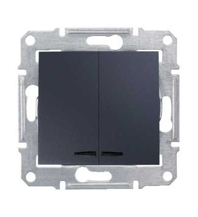 SDN0300370 Přepínač sériový s orientační kontrolkou, ř. 5So, graphite, Schneider Electric