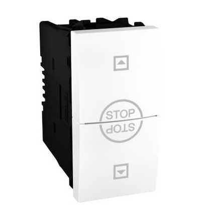MGU3.109T.18 Unica, spínač pro ovládání žaluzií, 10AX, 250V AC, 1mod., polar, Schneider Electric