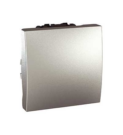 MGU3.261.30 Unica Top/Class, spínač jednopólový, řazení 1, 16AX 250V AC, 2mod., alu., Schneider Electric