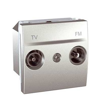MGU3.451.30 Unica Top/Class, zásuvka TV/FM, koncová, alu., Schneider Electric