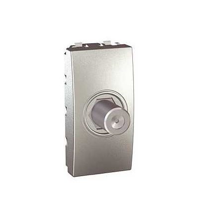 MGU3.468.30 Unica Top/Class, anténní zásuvka F konektor, 1mod., aluminium, Schneider Electric