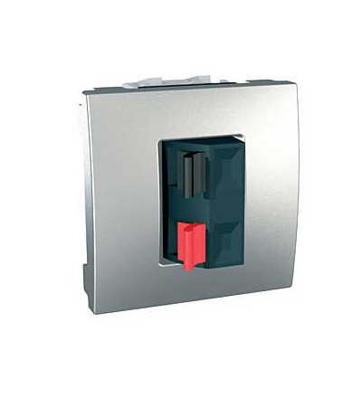 MGU3.486.30 Unica Top/Class, svorky pro připojení reproduktorů, 2mod., aluminium, Schneider Electric