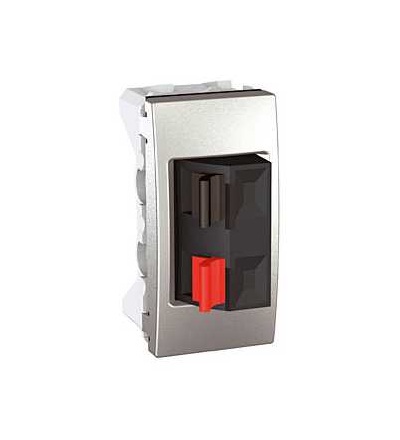 MGU3.487.30 Unica Top/Class, svorky pro připojení reproduktorů, 1mod., aluminium, Schneider Electric