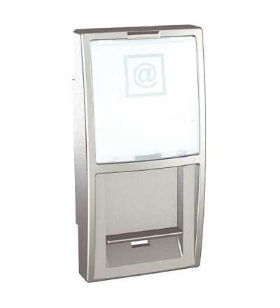 MGU9.461.30 Unica Top/Class, RJ45 kryt datové zásuvky pro kon. AT&T, 1mod., aluminium, Schneider Electric