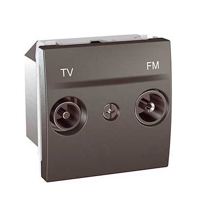 MGU3.451.12 Unica Top/Class, zásuvka TV/FM, koncová, grafit, Schneider Electric