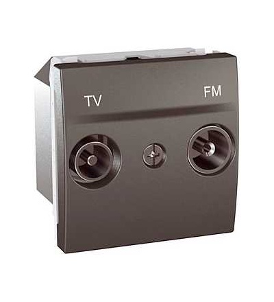 MGU3.453.12 Unica Top/Class, zásuvka TV/FM, průchozí, grafit, Schneider Electric