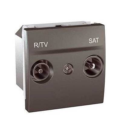 MGU3.456.12 Unica Top/Class, zásuvka R-TV/SAT, průchozí, grafit, Schneider Electric