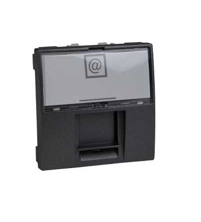 MGU3.415.12 Unica Top/Class, 1 RJ45 socket (S-One), 2m, Cat.6, UTP, graph., Schneider Electric