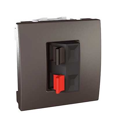 MGU3.486.12 Unica Top/Class, svorky pro připojení reproduktorů, 2mod., grafit, Schneider Electric