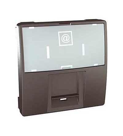 MGU9.460.12 Unica Top/Class-RJ45 kryt datové zásuvky pro kon. AMP a KROME-2mod.-grafit, Schneider Electric