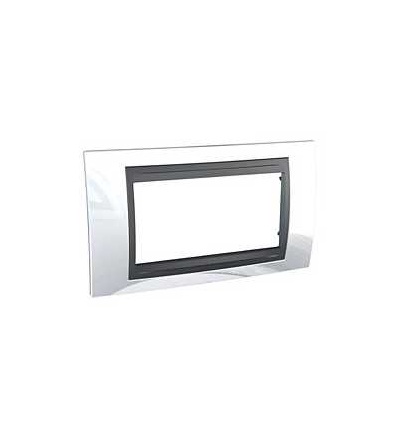 MGU66.104.292 Unica Top, krycí rámeček, 4mod., top white/grafit, Schneider Electric