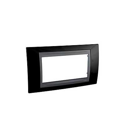 MGU66.104.293 Unica Top, krycí rámeček, 4mod., rhodium black/grafit, Schneider Electric