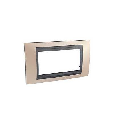 MGU66.104.296 Unica Top, krycí rámeček, 4mod., onyx copper/grafit, Schneider Electric