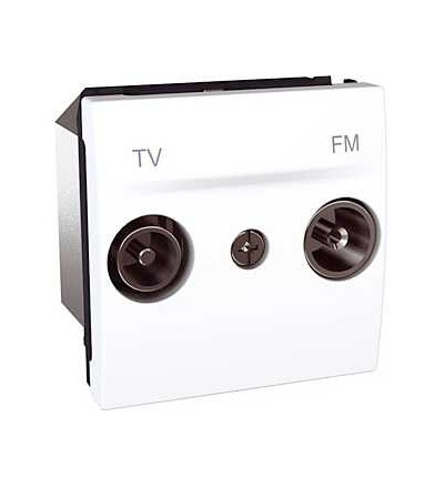 MGU3.453.18 Unica, zásuvka TV/FM, průchozí, polar, Schneider Electric