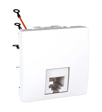 MGU3.492.18 Unica, 1 zásuvka telefonní, RJ11, polar, Schneider Electric