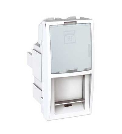 MGU3.495.18 Unica, 1 zásuvka telefonní, RJ12, polar, Schneider Electric