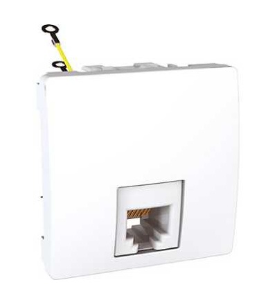 MGU3.497.18 Unica, 1 zásuvka telefonní, RJ12, polar, Schneider Electric