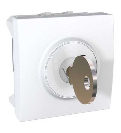 MGU3.701.18 Unica, spínač na klíč, 2-pol., 10A 250V AC, 2mod., polar, Schneider Electric