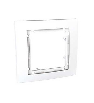 MGU4.002.18 Unica Colors, krycí rámeček, jednonásobný, polar/polar, Schneider Electric