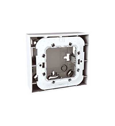 MGU87.022.18 Unica Plus-krabice pro mont.na omítku vč.plast.mont.rámečku-2mod.-9 otv.-polar, Schneider Electric