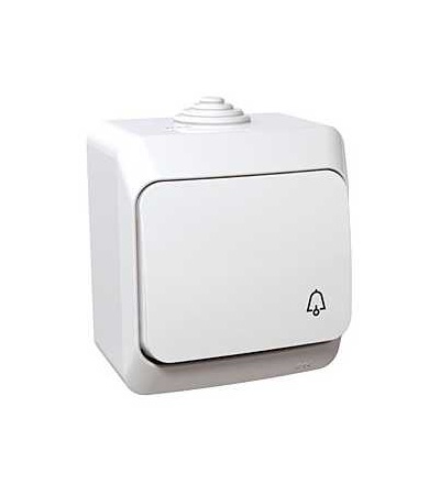 WDE000512 Cedar Plus, ovládač tlačítkový, 16A, symbol zvonek, bílá, Schneider Electric