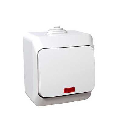 WDE000571 Cedar Plus, přepínač křížový č.7, 16AX, orientační kontrolka, bílá, Schneider Electric