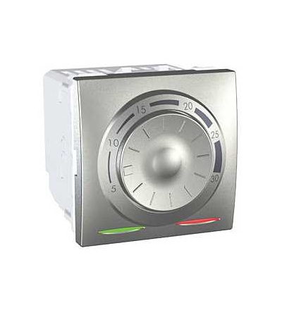 MGU3.501.30 Unica Top/Class, termostat otočný, 230V AC-2m- alu, Schneider Electric