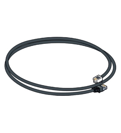 VDIR542110 LexCom Home-performance-telefonní propoj. kabel RJ11/RJ45-Pár 4/5-černý-2m, Schneider Electric