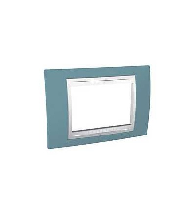 MGU6.103.873 Unica Plus, krycí rámeček, 3mod., manganese/polar, Schneider Electric