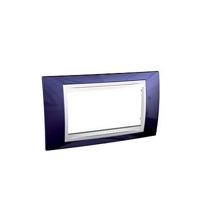 MGU6.104.842 Krycí rámeček Allegro čtyřmodulový, Indigo/polar, Schneider Electric