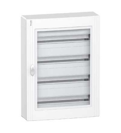 PRA21424 Pragma povrch. montáž, IP40, 4x24modulů, průhl. dveře, Schneider Electric