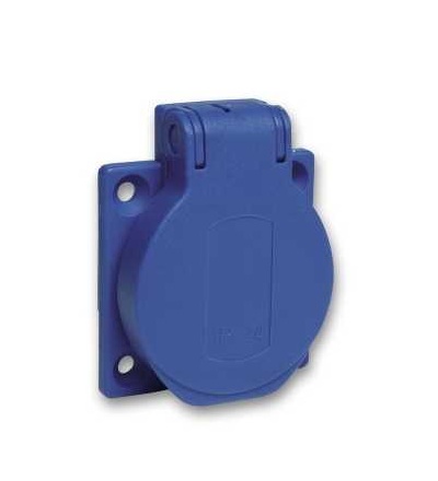 PKN51B Pratika průmyslová zásuvka-modrá-2p+E-10/16A-250 V-French-IP54-zapuš. montáž, Schneider Electric