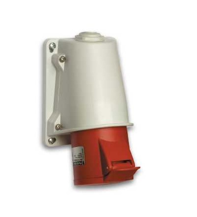 PKY32W435 Pratika průmyslová zásuvka-rychlá-úhlová-32A-3p+N+E-380...415 V AC-nástěná, Schneider Electric