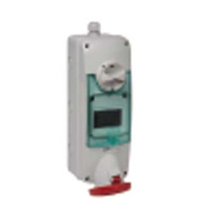PKB63V534 Unika blokovaná zásuvka, 63A, 3p+E, 380...415 V AC, IP65, panel, Schneider Electric