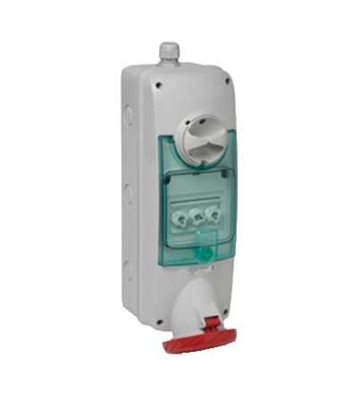 PKB63U534 Unika blokovaná zásuvka, 63A, 3p+E, 380...415 V AC, IP65, panel, Schneider Electric