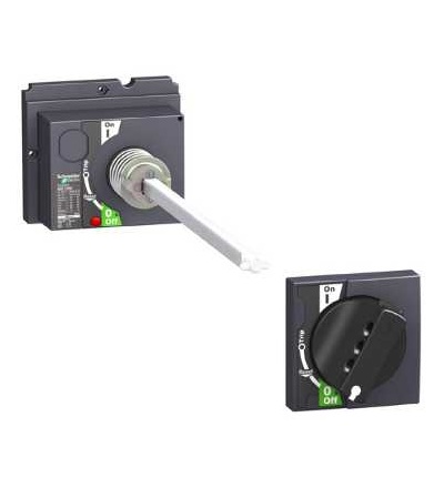 LV432598 Prodloužená otočná rukojeť, černá, pro NSX400..630, Schneider Electric