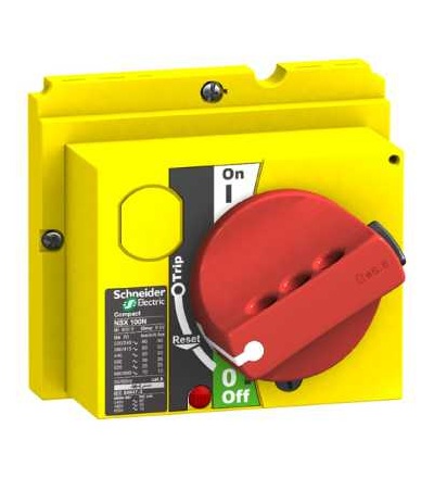 LV429339 Přímá otočná rukojeť, červená, pro NSX100..250, Schneider Electric