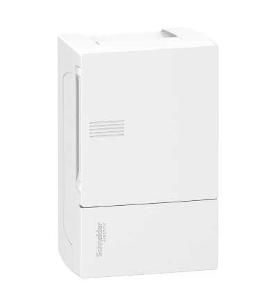 MIP12104 Mini Pragma rozvodnice pro povrch. montáž, 1x4mod., plné dveře, Schneider Electric