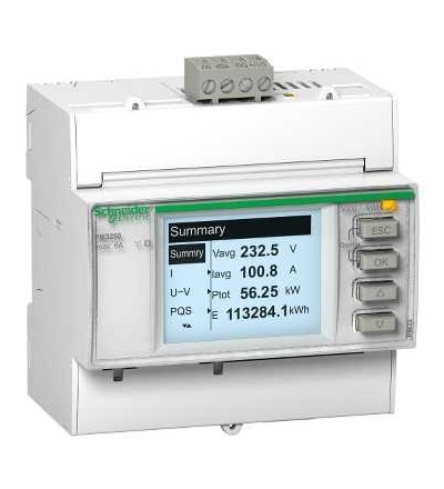 METSEPM3255 PM3255multimetr, 2 digital I, 2 digital O, RS485, Schneider Electric