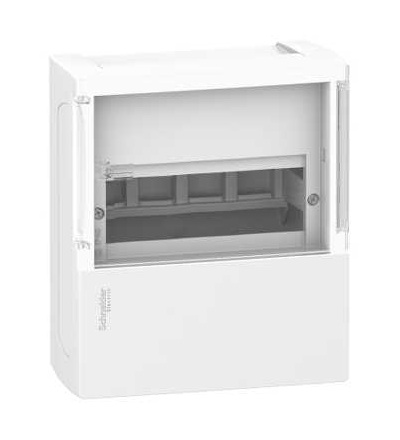 MIP12104S Mini Pragma rozvodnice pro povrch. montáž, 1x4mod., kouřové dveře, Schneider Electric