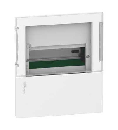 MIP22108S Mini Pragma vestavěná rozvodnice, 1x8mod., kouřové dveře, Schneider Electric